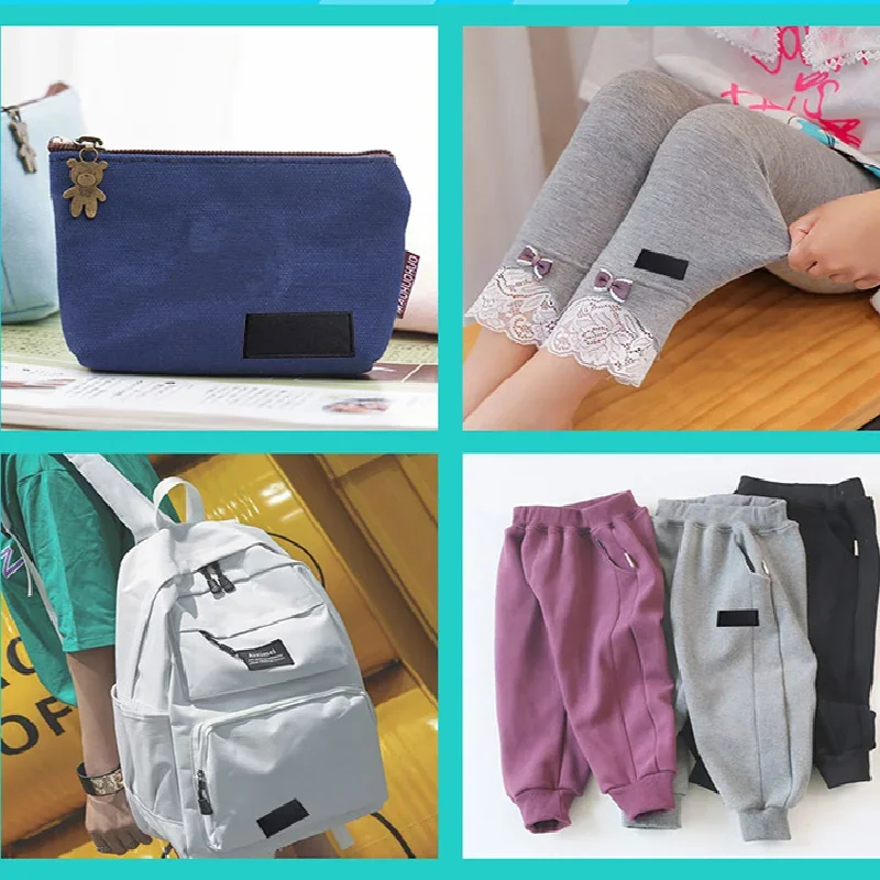 5Pcs 나일론 수리 패치 패치에 철 가장 강한 접착제 스티커 철제 패치 블랙 화이트 패치 의류 청바지 다운 재킷