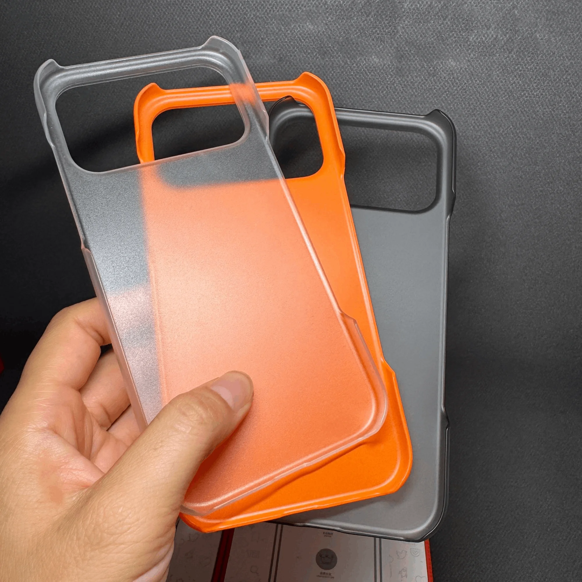 Frameless Ultra Thin Translucent Bumper Case - Matte Hard Plastic Cover