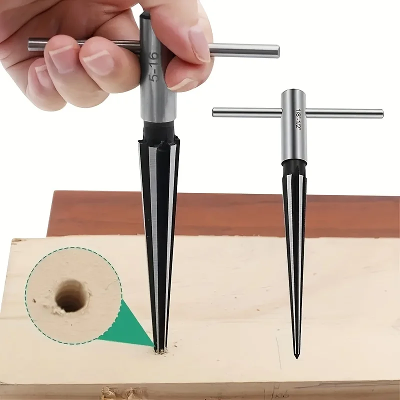 Taper Reamer 3-13mm&5-16mm Hand Metal Reamer Deburring Enlarge Pin Hole Handheld For Wood Metal Plastic Drilling Tools hand reamer steel reamer tools