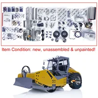 In Stock LESU 1/14 RC Hydraulic Road Roller Hamm-H13Ix Metal Construction Vehicle Model Kits Toys for Adult TH21999 2