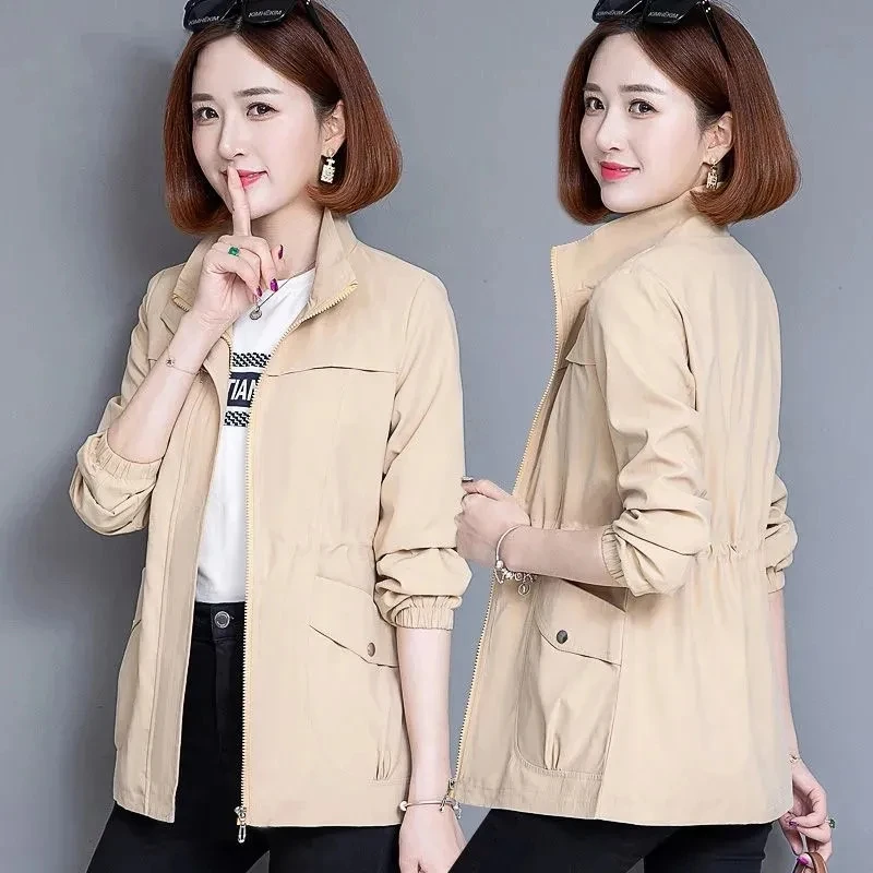 

2023 New Fashion Spring Women's Jackets Causal Windbreaker Famale Thin Basic Coat Lightweight Jacket Outwear Women Clothing