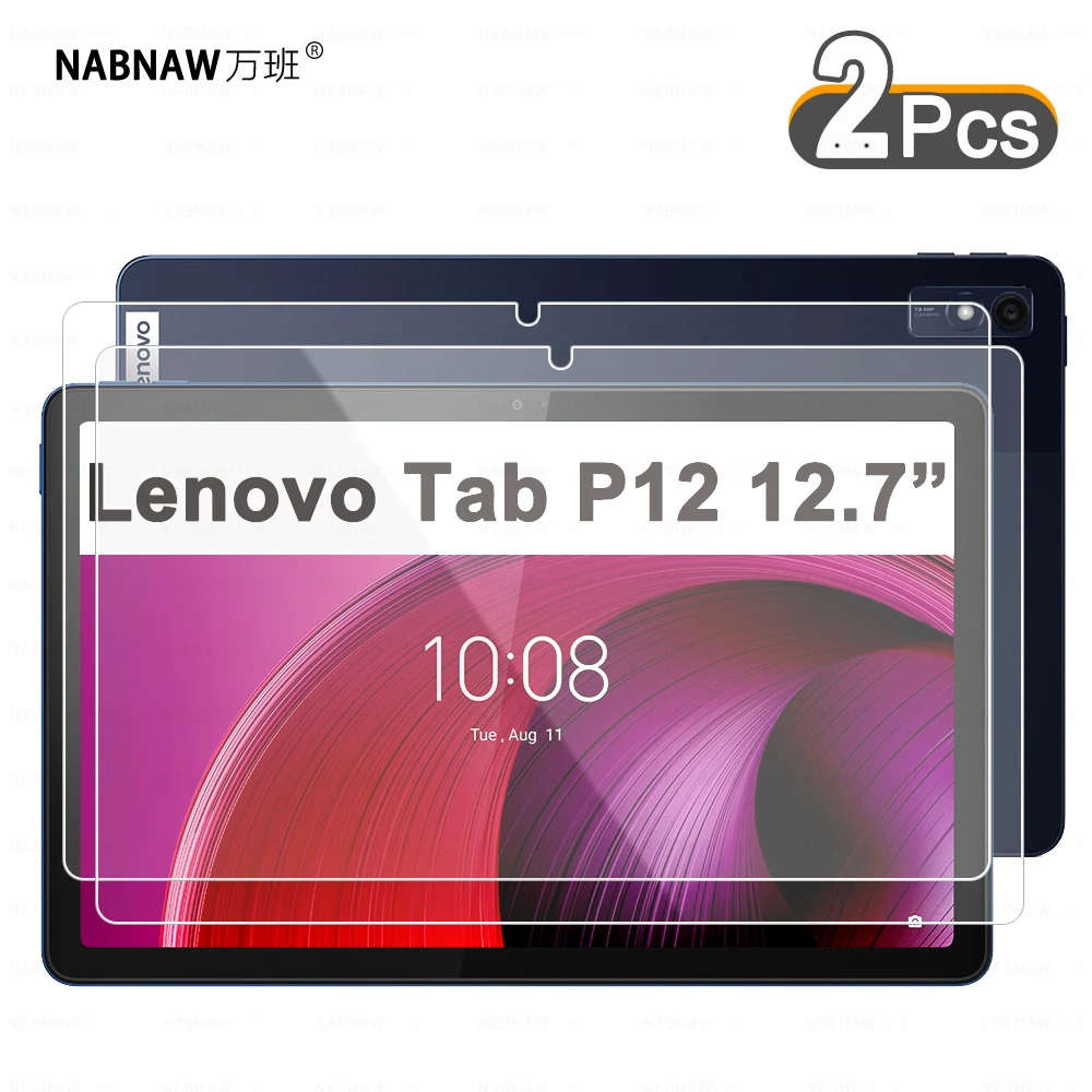 Scratch Proof Protetor de Tela Vidro Temperado Tablet Película Protetora Lenovo Tab P12 12.7 2023 Pcs hd