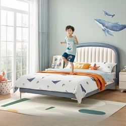 Design House Children Beds Solid Wood Double Princess King Size Children Beds Loft Luxury Cama Crianca Bedroom Furniture SR50CB