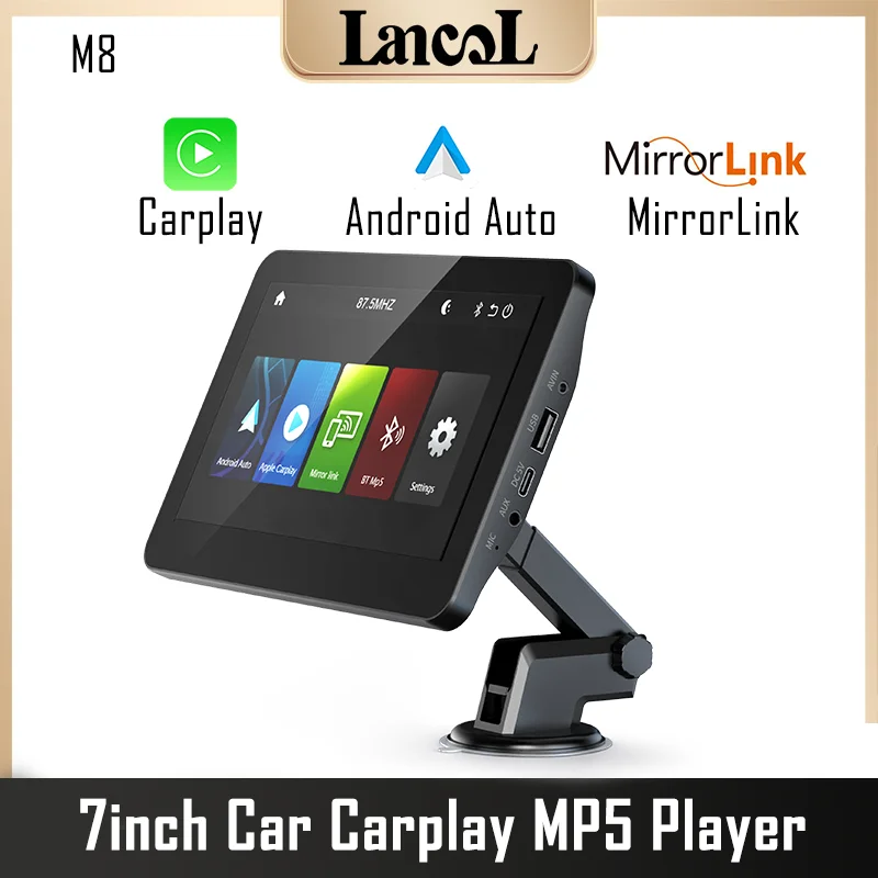 

M8 Car Radio MP5 Player Multimedia Video Player FM AM Radio Carplay Android Auto Mirror Link Bluetooth Reversing video