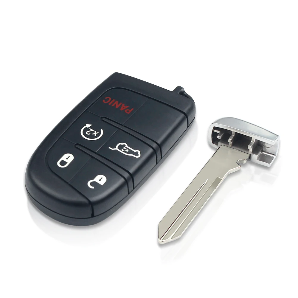 Replacement 5 Buttons Smart Remote Key Fob 433MHz M3N40821302 for Jeep Grand Cherokee 2013-Dodge Journey Challenge