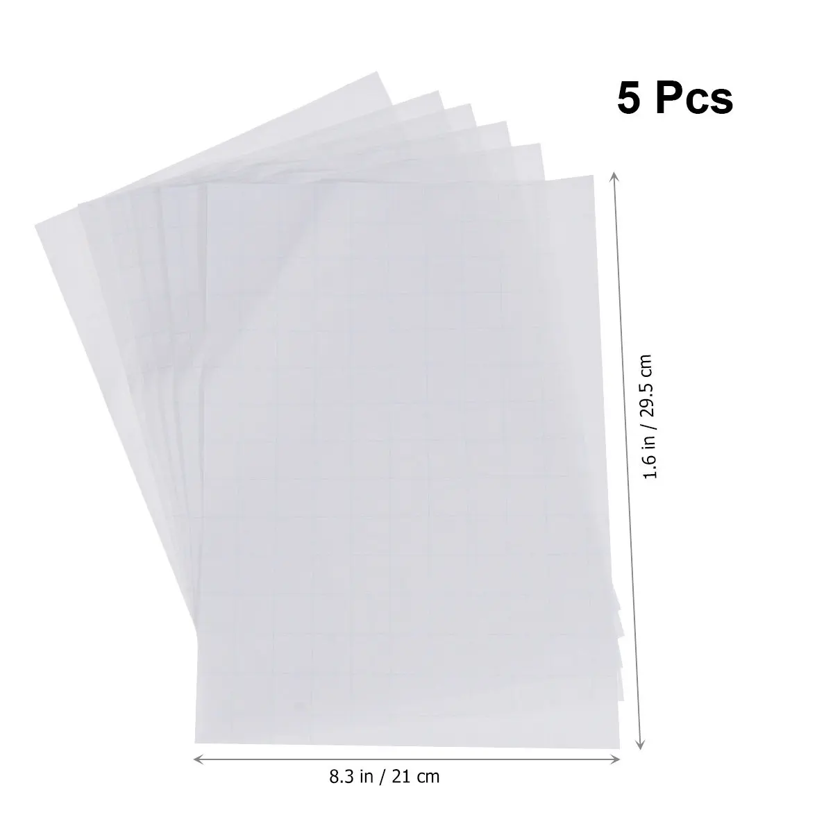 5Pcs 열전달 용지 승화 용지 A4 폴리에스테르 직물 금속 플라스틱 목재 열전달 인쇄 잉크젯