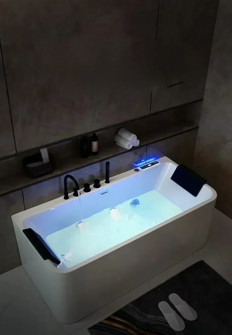 Freestanding Bathtubs Intelligent Constant Temperature Heating Whirlpool Massage Tubs