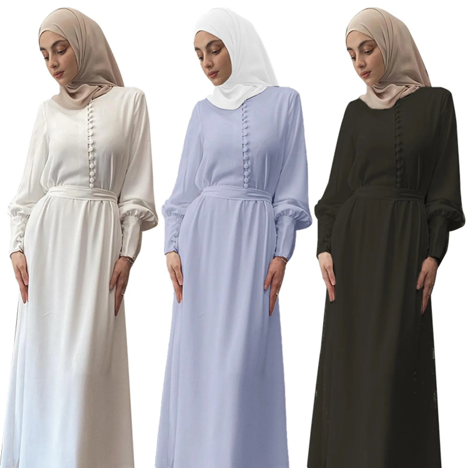 

Abaya Dubai Turkey Muslim Fashion Dress Kaftan Islam Clothing Muslim Maxi Dresses For Women Vestido Robe Musulman De Mode