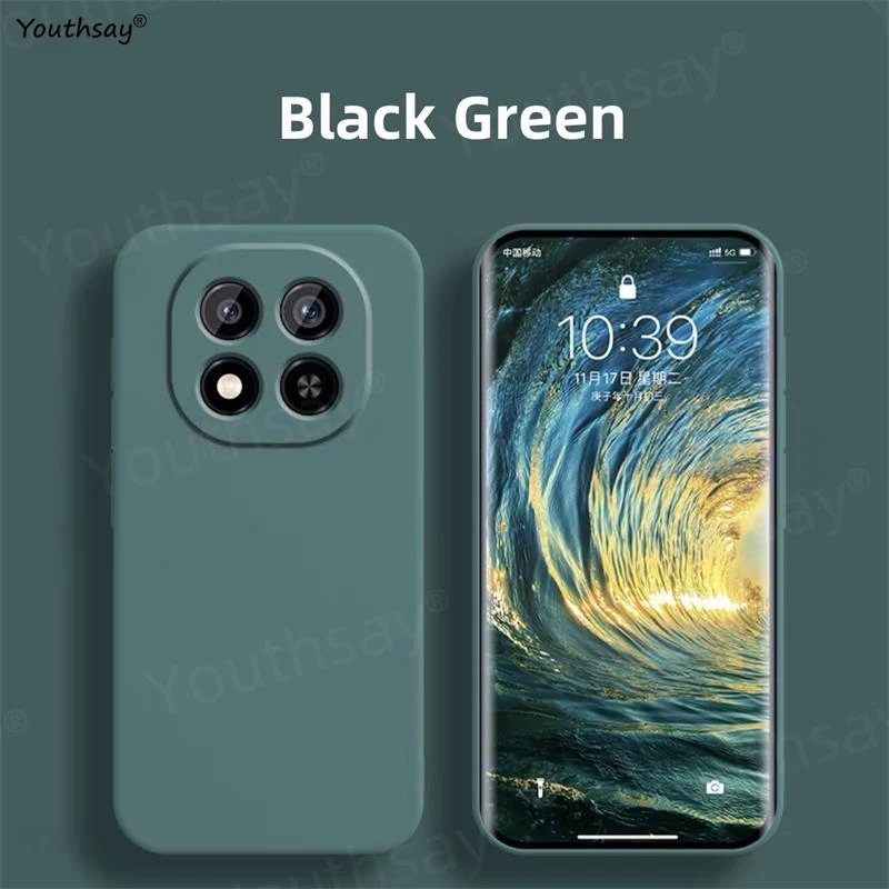 Original Liquid Silicone Soft Back Case with Camera Protector - Premium Phone Cover