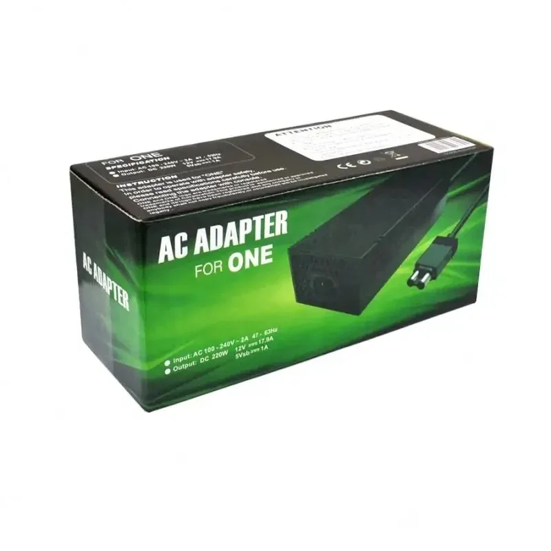 100-240V AC Adapter Charger with Cable for Xbox One Console Power Supply AC Adapter Replacement Charger US /UK/ EU/EU Plug