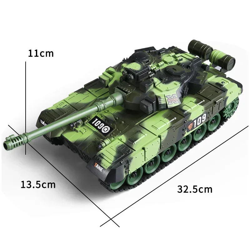 RC Tank Military War Battle United States M1 Leopard 2 Remote Control Toy Car Tactical Model Electronic Toys for Boys Children 6