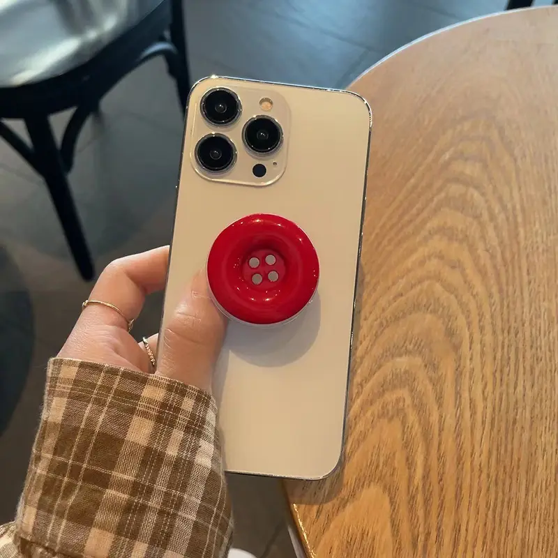 Korean 3D Cute Candy Buttons Bracket Phone Grip Tok Griptok Holder Ring For iPhone 16 Pro Accessories Phone Stand Holder Bracket - Image 10