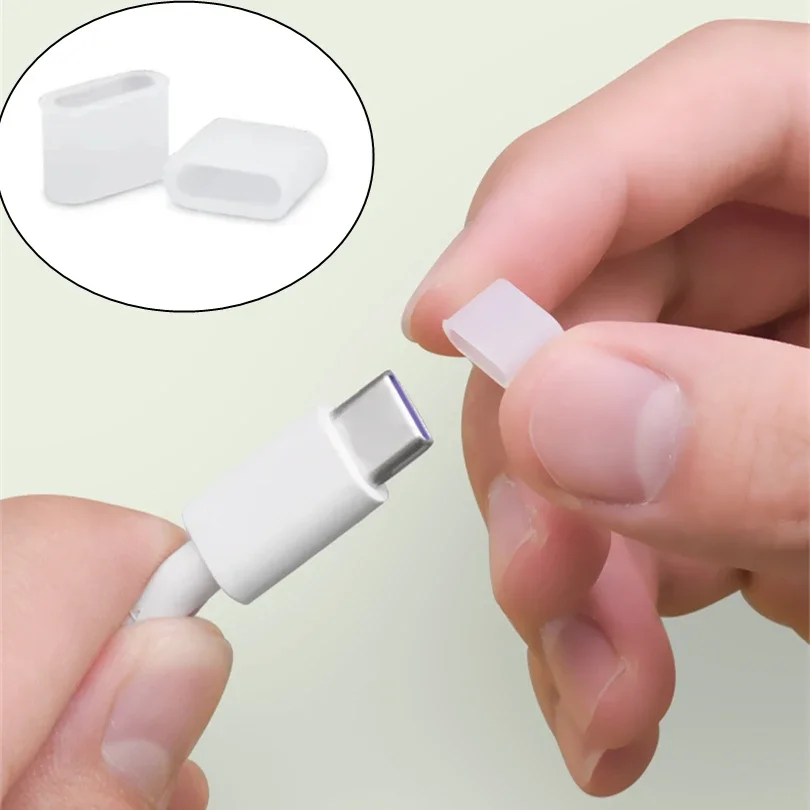 Reusable Clear USB Port Dust Protector Caps (1-20 Pack)