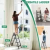 4 Step Ladder Folding Step Stool Heavy Duty 330 Lbs Load Step Ladders for Home Tall Kitchen/Closet Stepladder for Adults 4