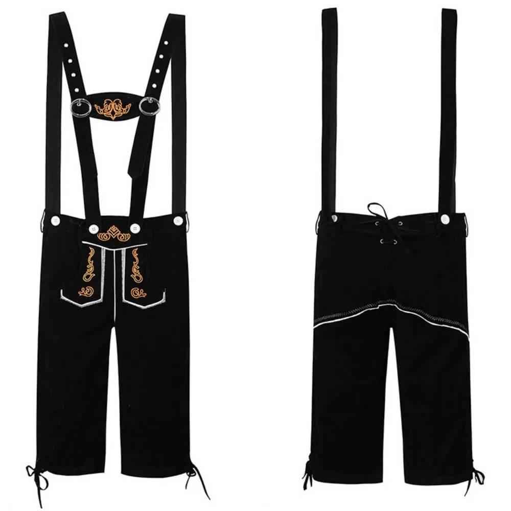 Oktoberfest Overalls Clothing Germany Munich Oktoberfest Male and Female Couples Suspenders Stage Performance Clothing men festival costume set