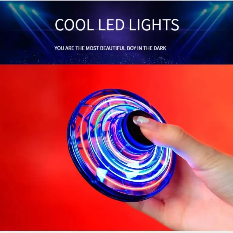 

Magic Flying Ball Spinner Luminous UFO Drone Hand Operated Flyorb Fly Fidget Toys Children Kids Adult Christmas Birthday Gift