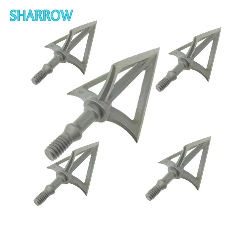 

3/6pcs Archery Broadhead 100 Grain Arrowhead Hunting 2 Blades Arrow Head Tips for Outdoor Hunting Training Shooting Accessories