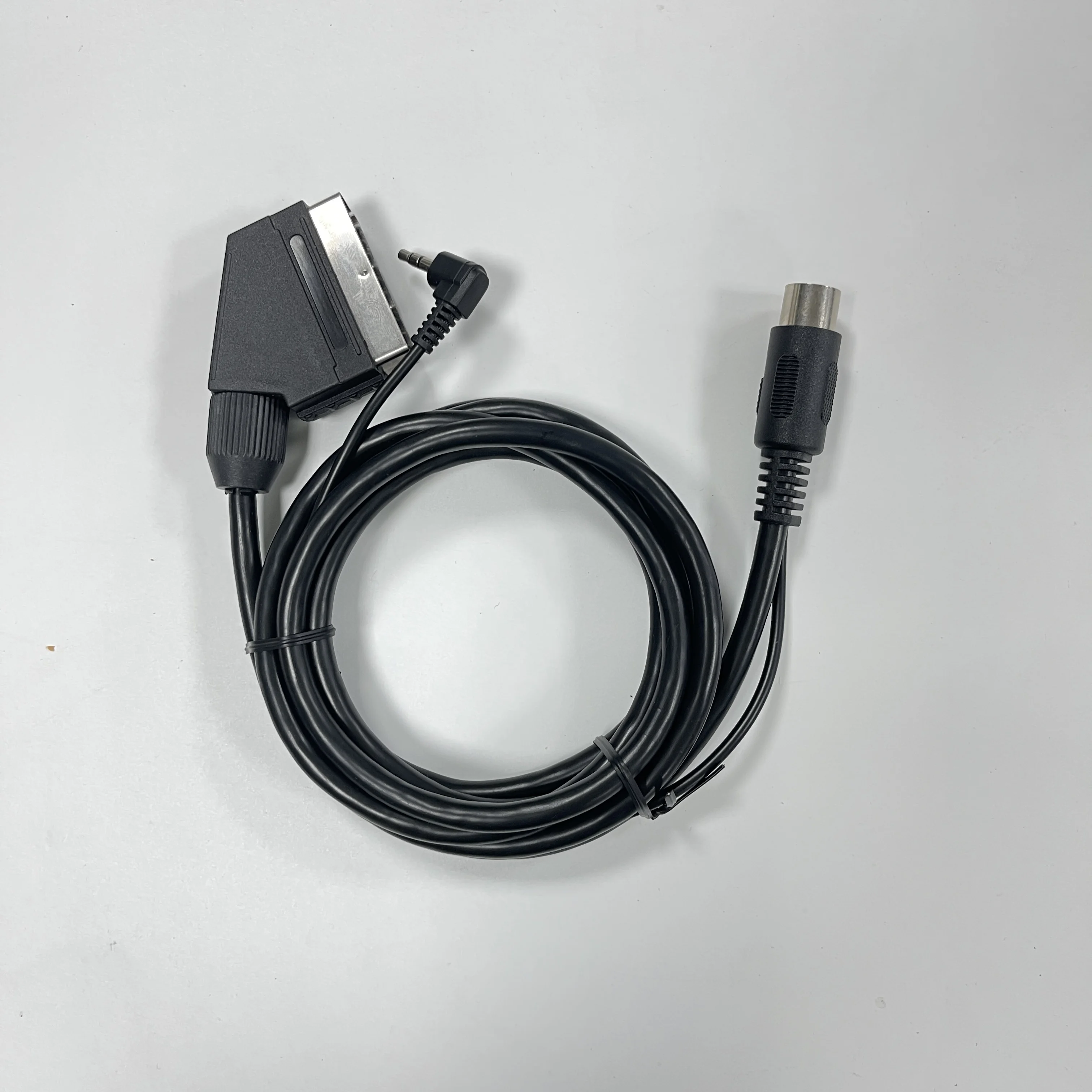 

Никелированный двухканальный кабель scart av для SEGA Genesis 1 3,5 мм 1,8 метра для NEO GEO