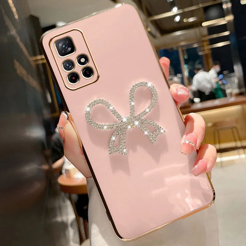 Bling Plting Morbido Cse Per Redmi 12C Note11S 11 Pro 12S 10C 10A 10s 9T 9s 9C 9A 8 8T A1 Plus Dimond Carino Arco Della Copertura_voghion.com
