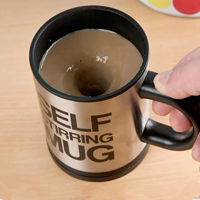 400ml Self Stirring Mug Stainless Steel Automatic  Automatic Stirring  Coffee Cup - Mugs - Aliexpress