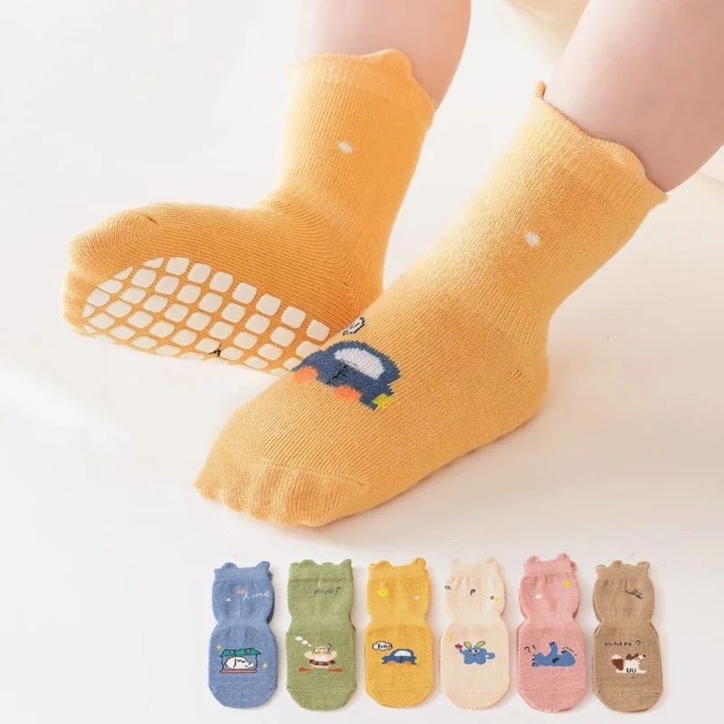 

Autumn Winter Kids Fashion Cartoon Socks Baby Middle Tube Stockings Long Socks Infant Toddler Boys Girls Casual Mid Calf Socks