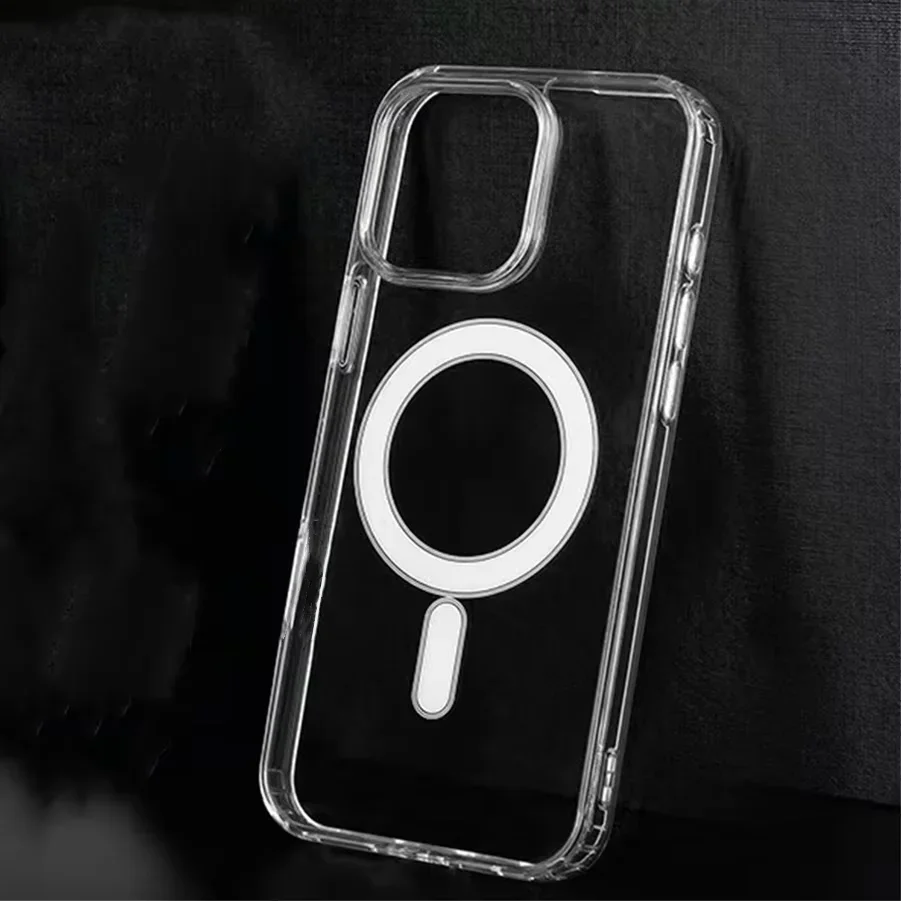 Ultra Clear Magnetic Phone Case with Wireless Charging Support