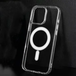 Ultra Clear Magnetic Phone Case with Wireless Charging Support for iPhone 17 (Transparent)