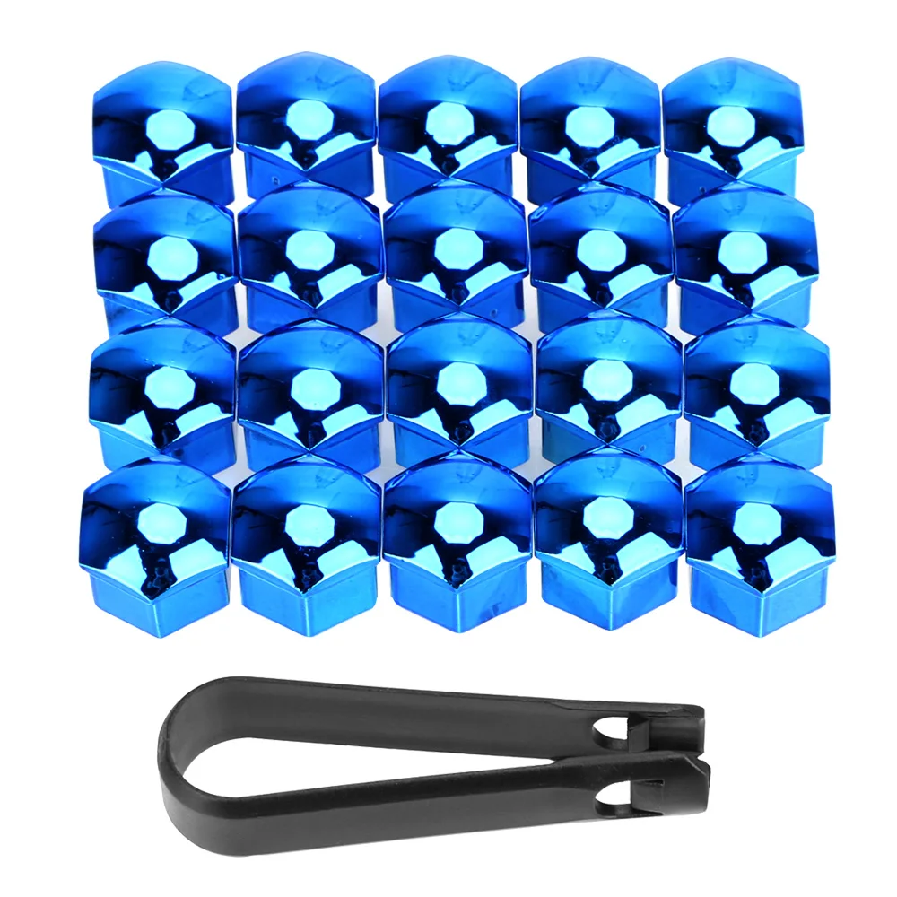 Car Wheel Nut Protection Caps - 20-Piece Set, Anti-Rust Hub Screw Covers