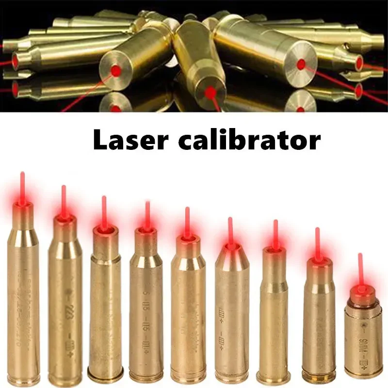 Red Dot Laser Sight Laser Bore Sight Laser Sight Tactical Red Laser Bore Sighter Hunting Shooting Training Lasers Calibrator for 9mm 12GA 20GA .223 .308 7.62 Caliber Gun Sight