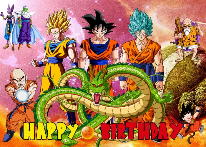 Description Picture 6 of itemCartoon Anime Dragon Ball Theme Birthday Party Background Cloth Children's Party Decoration Supplies Backdrop Curtain Background