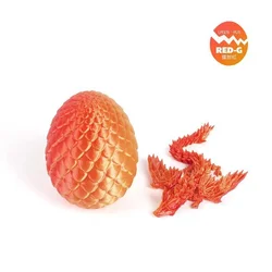 Colorful Gem Articulated Dragon Figurine with Movable Joints - Desktop Decorative Craft (L)