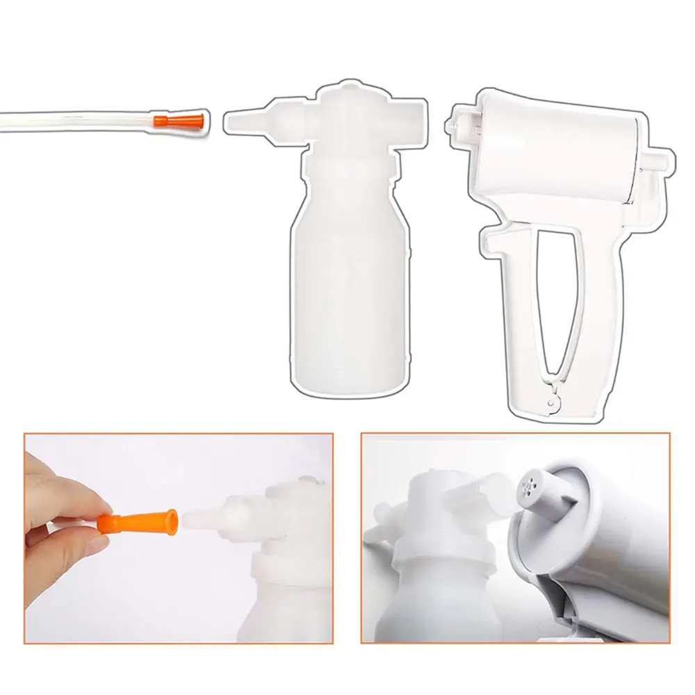 1Set Household Manual Sputum Aspirator Hand Held Sputum Suction Medical-devices Care Aspirador Pump Tube Catheter Aspirators