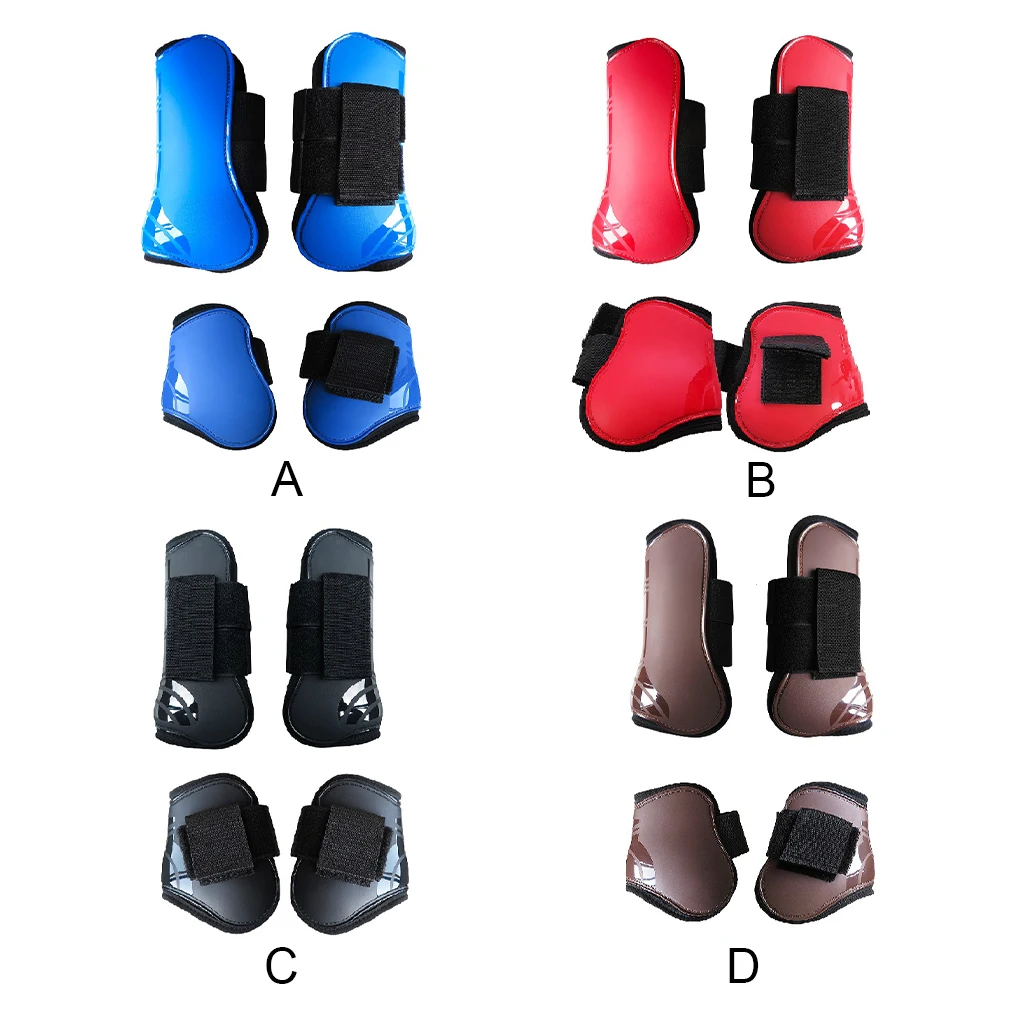 cavalo-equestre-shin-guards-engrenagem-protetora-ajustavel-prendedor-de-nylon-bom-arnes-frente-suprimentos-2-pares