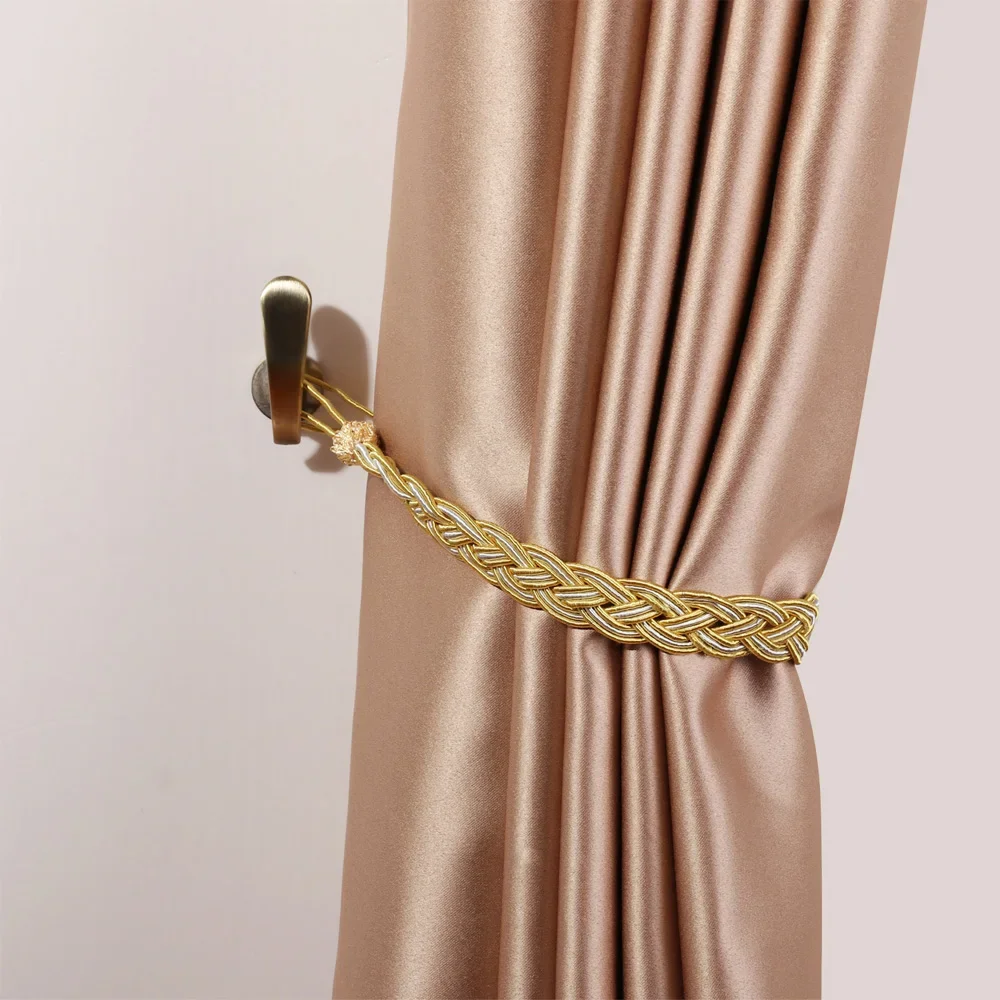 Curtain Holder 2pcs/set Retro Practical Durable Wall Hanger Metal Hooks