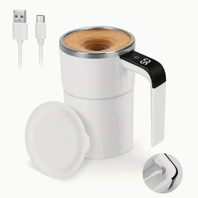 Portable USB Milk Frother, 304 Stainless Steel Handheld Foam Maker for Lattes, Cappuccino, Hot Chocolate, Mocha, Coffee Mixer, F 2