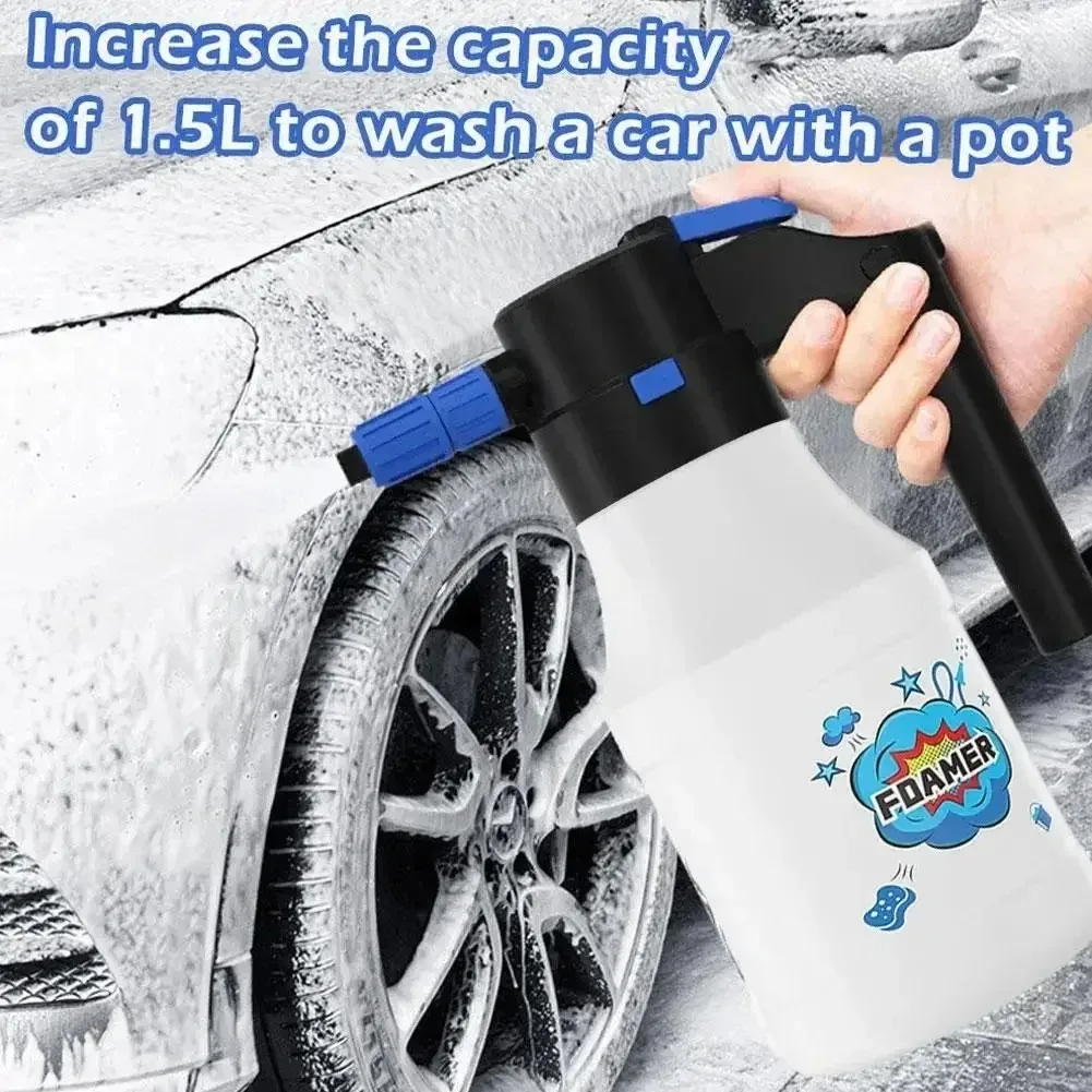 Air Pressure Handheld Car Wash Spray Bottle for Gardening and Flower Watering Foam Pot