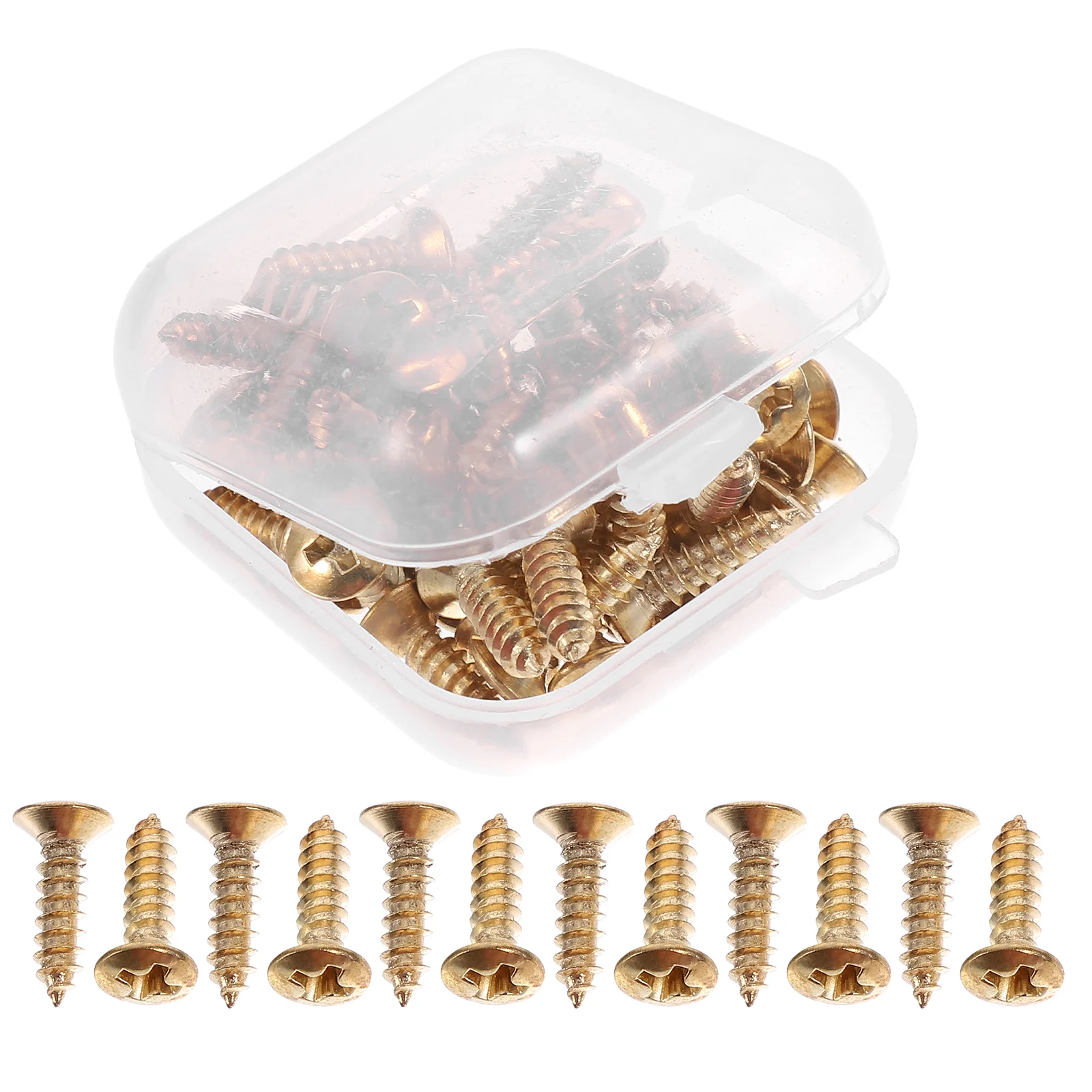 

50 Pcs Electric Guitar Pickguard Mounting Screws Fixing Bass Iron Parts Guitars