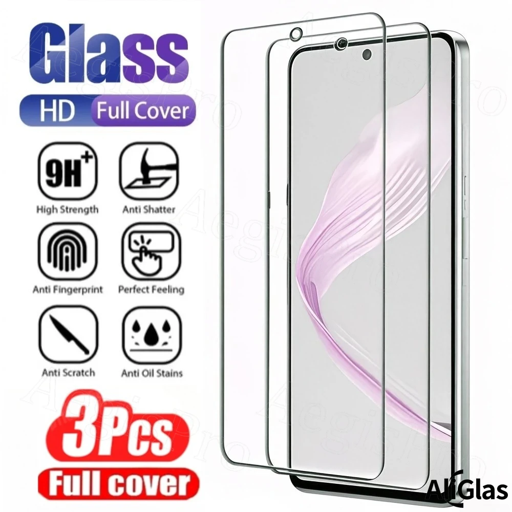 3-Pack HD Clear Tempered Glass Screen Protector - 9H Hardness, Anti-Scratch, Water-Resistant