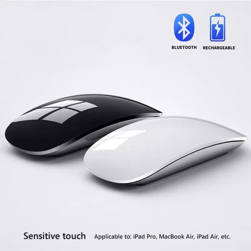 Souris sans fil magique à double mode Bluetooth tactile mince rechargeable ergonomique pour Macbook Air Pro PC ordinateur portable ordinateur portable 2026