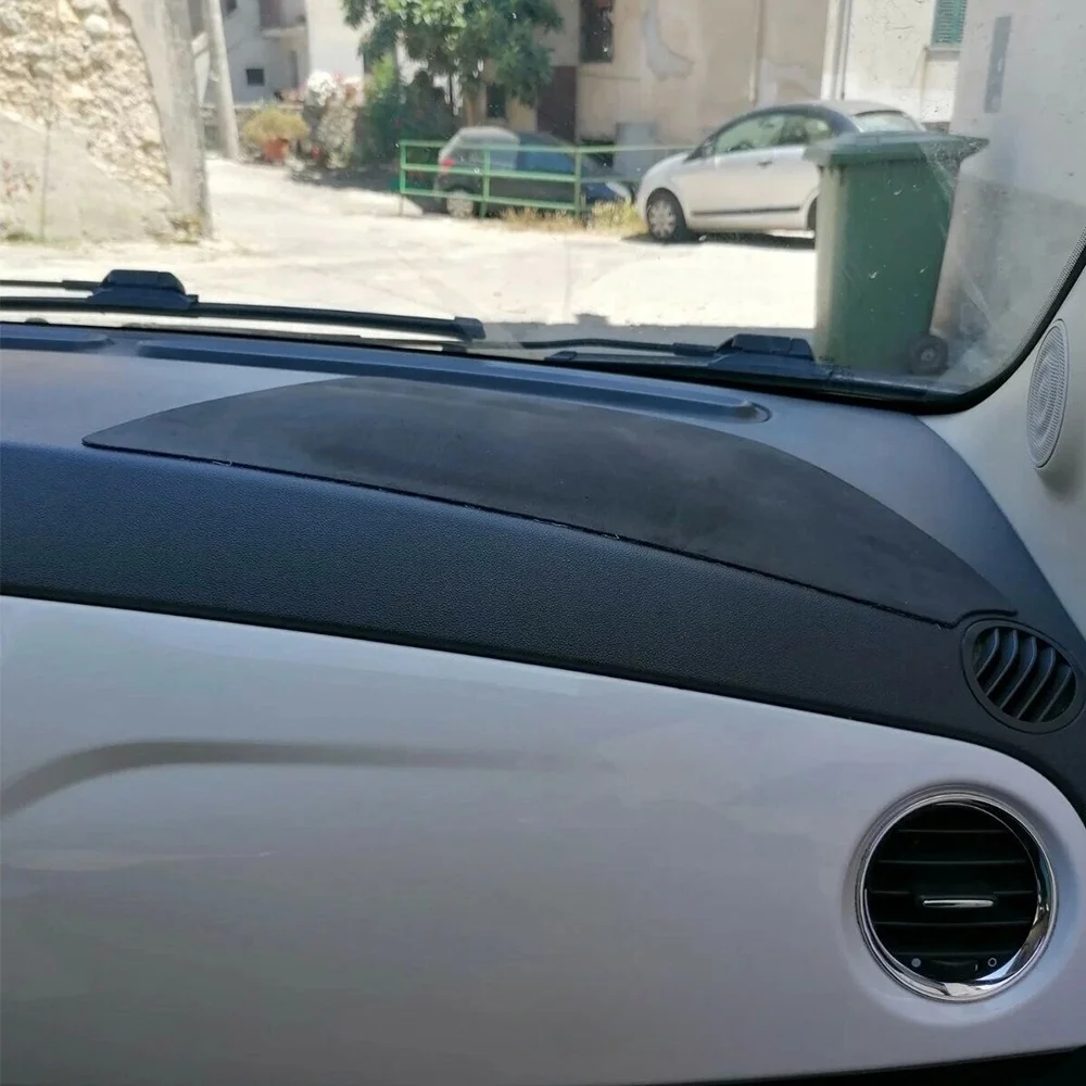 Tappetino Protettivo per Cruscotto Auto, Antimacchia, Copertura per Imperfezioni del Cruscotto, Accessori Interni per Auto, per Fiat 500 - immagine 2