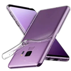 Transparent Clear Silicone Phone Back Cover with Bumper Protection - Samsung Note 8 (Transparent)
