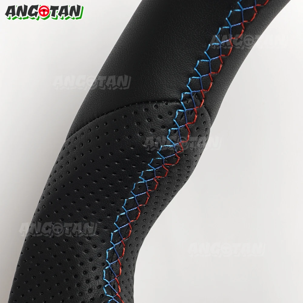 BMW G30 G20 G31 G38 G32 G11 G12 G14 G15 G16 G29 G01 G02 G05 G06 G07 F90 F91 F92 M5 M8 차량용 가죽 스티어링 휠 액세서리