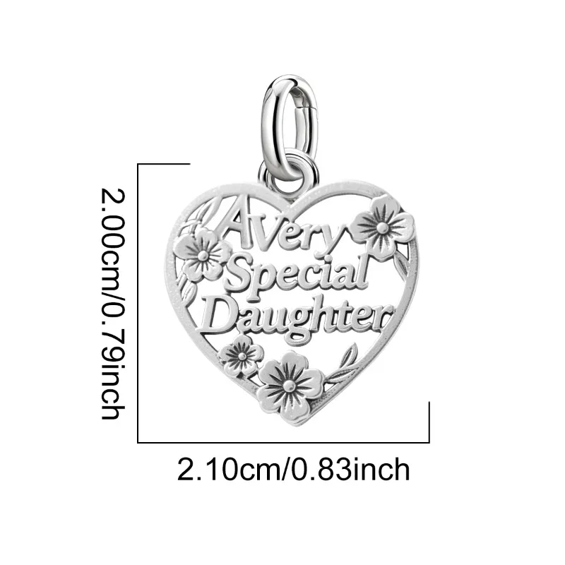 Verstellbare 925 Sterling Silber Vintage Anhänger Mode Herzförmige Charms Perlen Passend für Original Armband Halskette DIY Schmuck – Detail 33