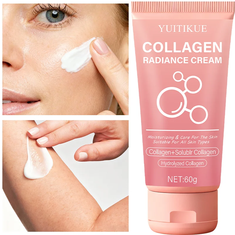 YUITIKUE Collagen Revitalizing Cream - Moisturizing and Skincare, Suitable for All Skin Types, Hydrolyzed Collagen