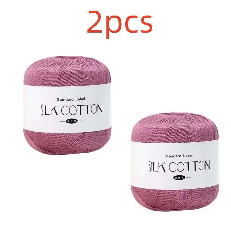 Silk Lace Cotton Milk Crochet Yarn - Soft & Warm Hand-Knitting Thread