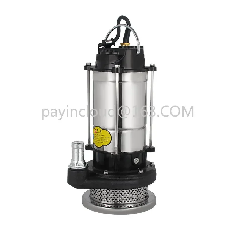 

220V Household Small Submersible Pump Stainless Steel Clean Water Pump Sewage High-Rise High-Flow Agricultural Irrigation Pump