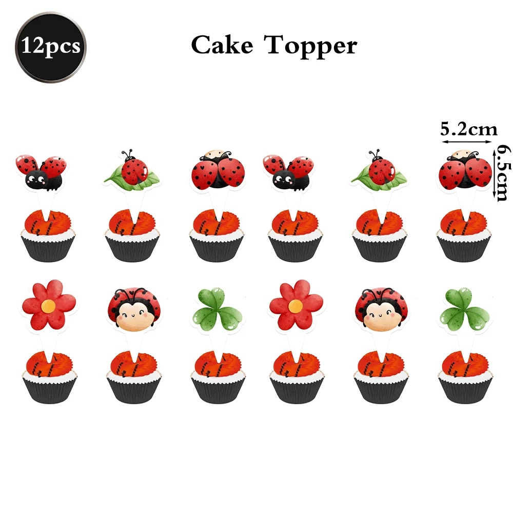Marienkäfer Party Geschirr Pappteller Tasse Serviette Alles Gute zum Geburtstag Banner Kuchen Dekoration Miraculous Marienkäfer Geburtstag Dekor Zubehör – Detail 11
