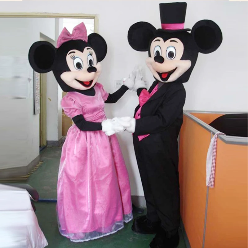 MINISO Disney  Mickey Minnie Mouse Cosplay Mascot Costume Adult Anime Cartoon Advertising Party Large Plush Advertising Event