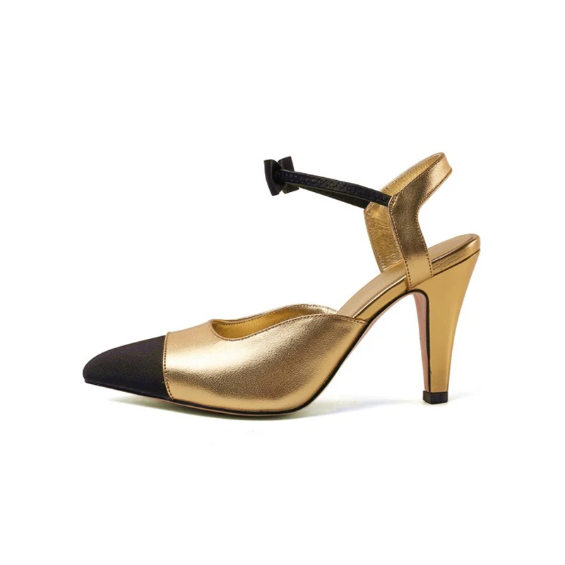 새로운 여름 나비 매듭 펌프 여성 하이힐 지적 발가락 파티 신발 여성 Zapatos De Mujer 패션 Sandalias de las mujeres