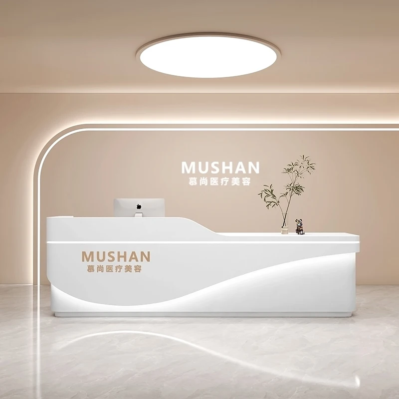 Registro Studio Reception Spa Luxury Conference Barbershop Check Out Reception Cash Bancone Reception Bar Furniture